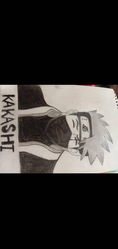 size A4 kakashi sketch