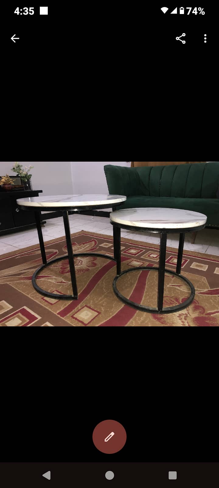 2 PCs coffe table 1