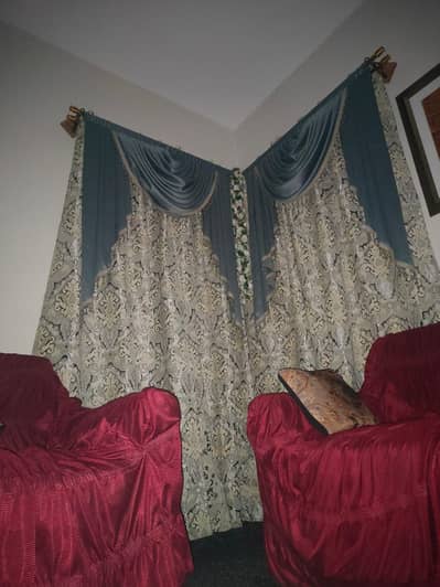 6 Piece Designer Curtains / Parday for Sale