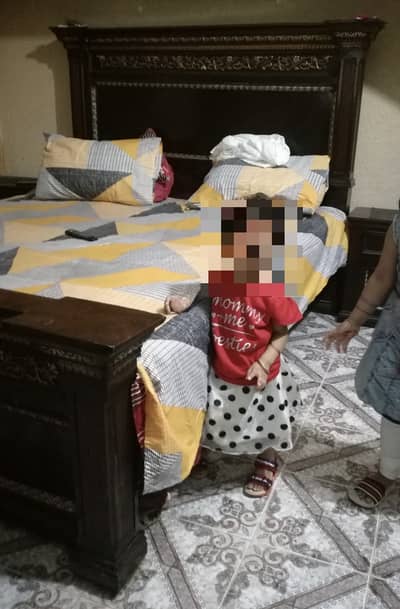 Bed , side tables,dressing