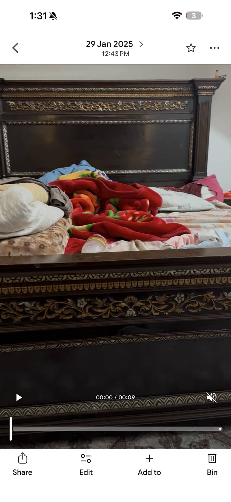 Bed , side tables,dressing 2