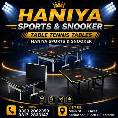 Table Tennis Table\Ping Pong \Pool Table\Snooker\Carrom | Karachi