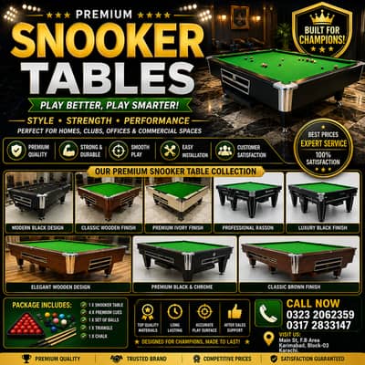 Pool Game Brands : Rasson | Star | Shender | Wiraka | American