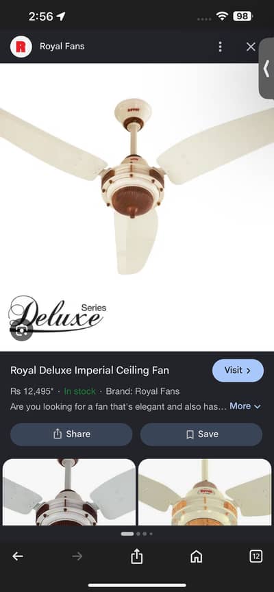 Royal ceiling fan 60watts