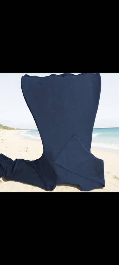 Royal blue Ambre Abaya for short height girls. Imported classy  fabric