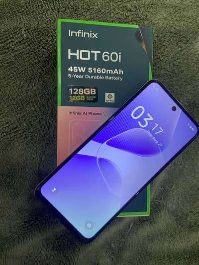 Infinix Hot 60i - 10/10 Condition - Complete Box & Original Charger