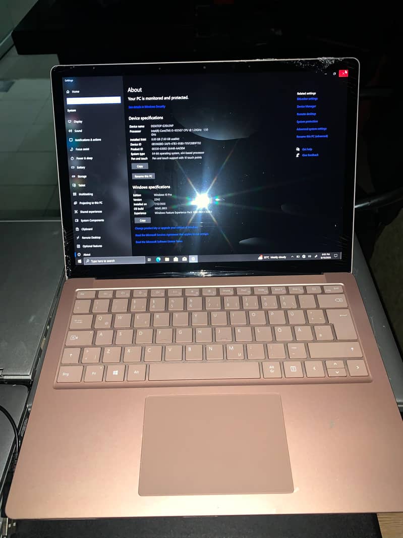 Microsoft surface laptop 3 5