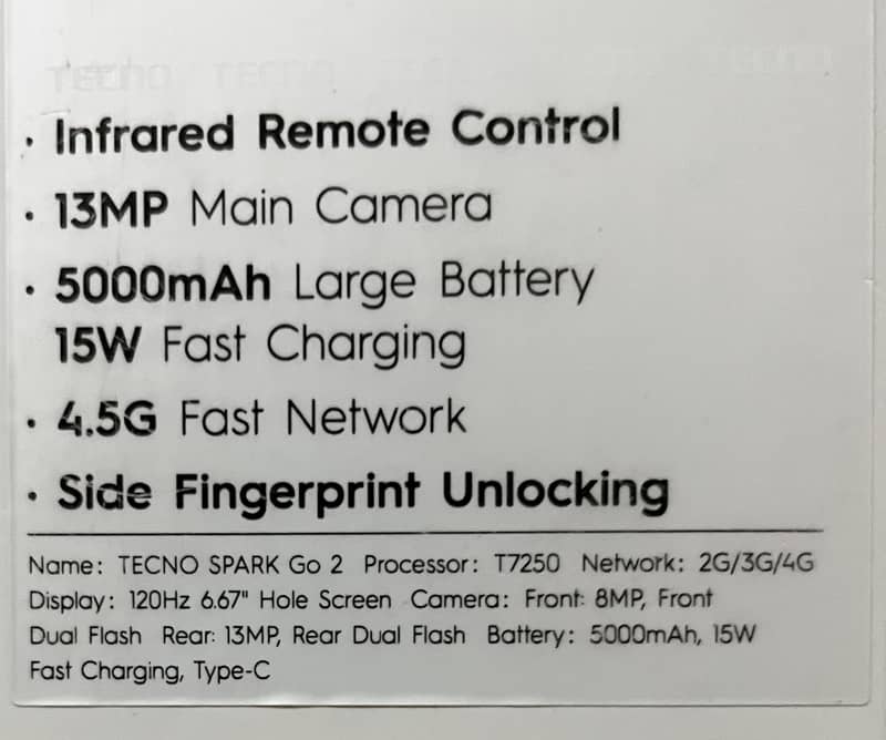 Tecno Spark Go 2 5