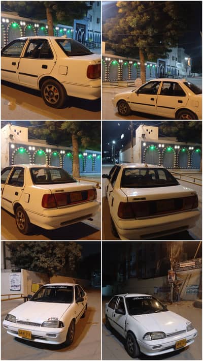 White Suzuki Margalla Urgent Mehran Coure Cultus say behtar