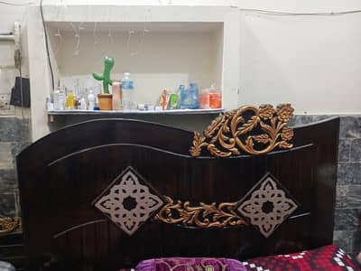 Double Bed with 2 Side Tables without metress