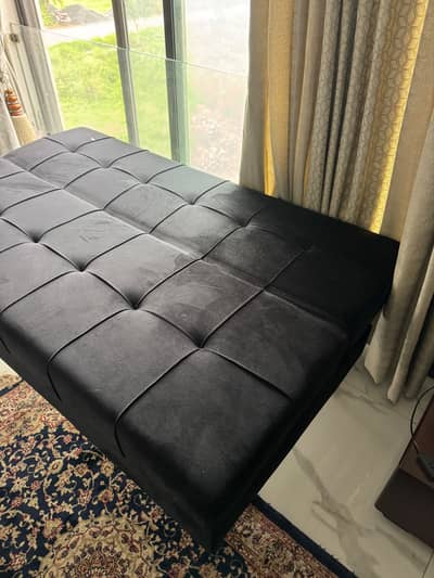 Black sofa bed not used purchased before 30 days