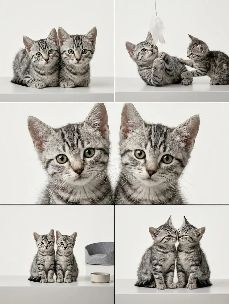 Super Cute Silver Tabby Kitten Pair -Healthy, Playful & Litter Trained — photo 3