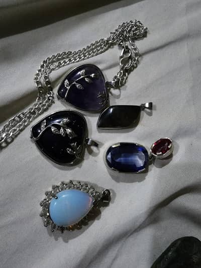 all original stone made silver Italian