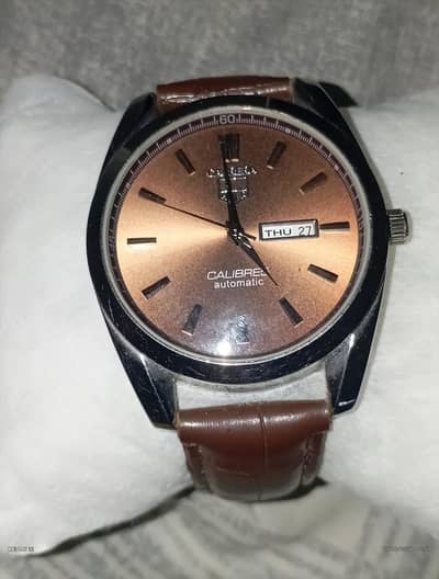 TAGHUER Caliber 5* Original Leather Strap *Brass Case With Day & Day*