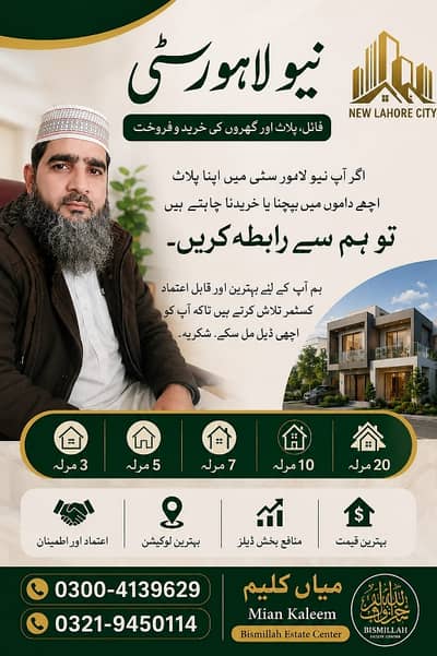 10 Marla Corner Plot New Lahore City Phase 4 B Block Prime Location All Deus Clear Possession Available Ring Road Se 3 Km Drive Only