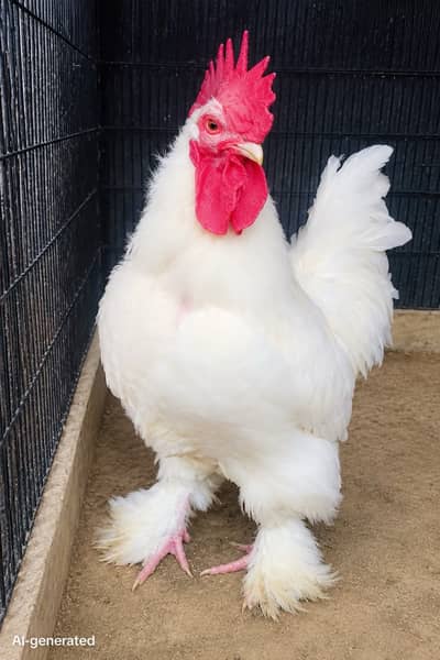White heavy cochin