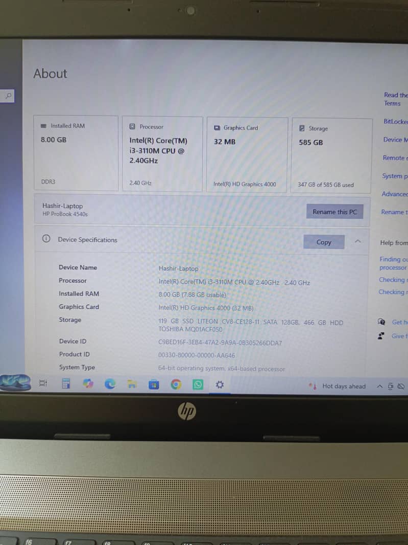 HP Core i3 3rd Generation 1