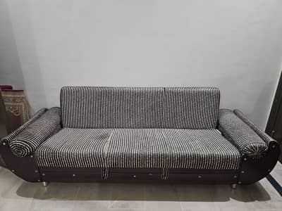 Molty brown sofa bed for sale