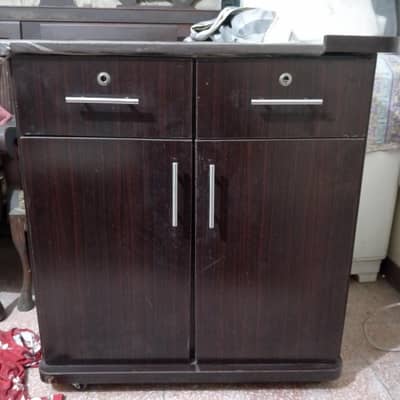 wooden iron stand