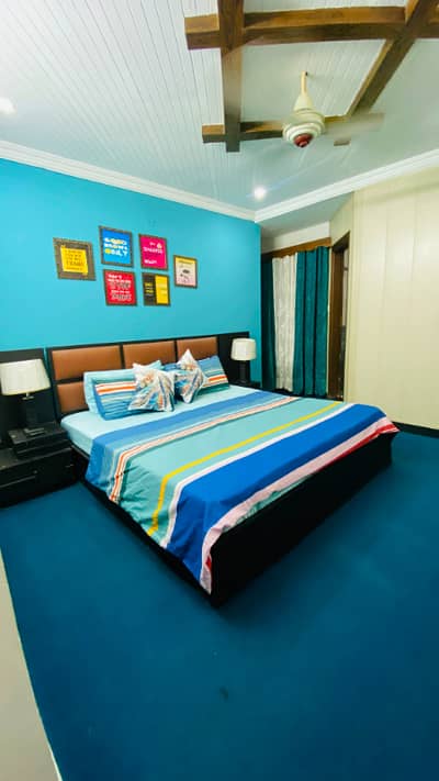 2 bedrooms apartment fully luxury furnished available for rent location E-11 2 markaz