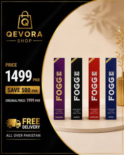 FOGG Perfume Collection for Men | 4 Fragrances Combo Deal | free 