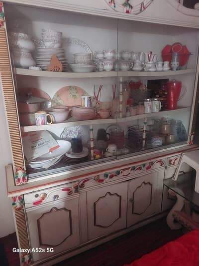 wooden display showcase