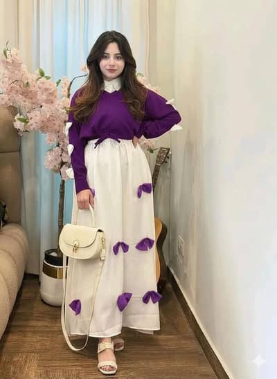 gerorgitta bow top with white mixe
