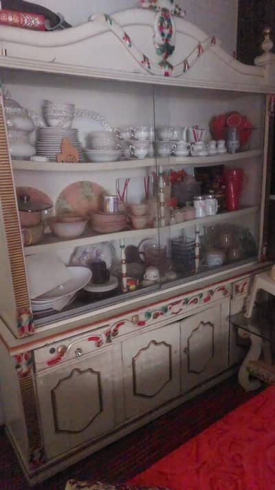 wooden display showcase