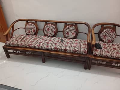 5 seater wooden sofa set