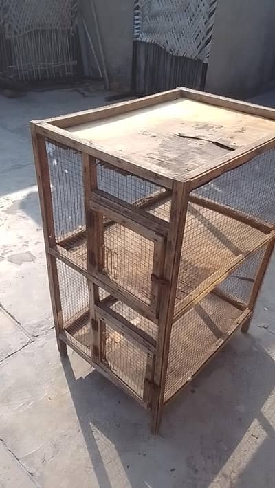 2 portion cage for sell hen or parrot k liya condition pic me dekh lo