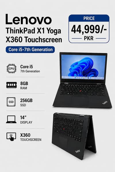 Lenovo ThinkPad | Core i5/i7 7th & 8th Gen | 8/16 GB RAM | 256GB SSD |