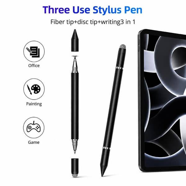 3-in-1 Universal Stylus Pen – Versatile, Multi-Function for IOS, Andriod, Tabs, Laptops I Stylus Pen Hub