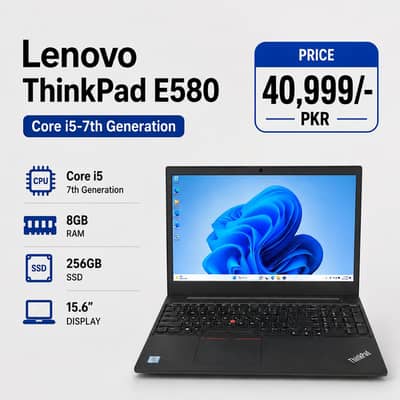 Lenovo ThinkPad | Core i5/i7 7th & 8th Gen | 8/16 GB RAM | 256GB SSD |
