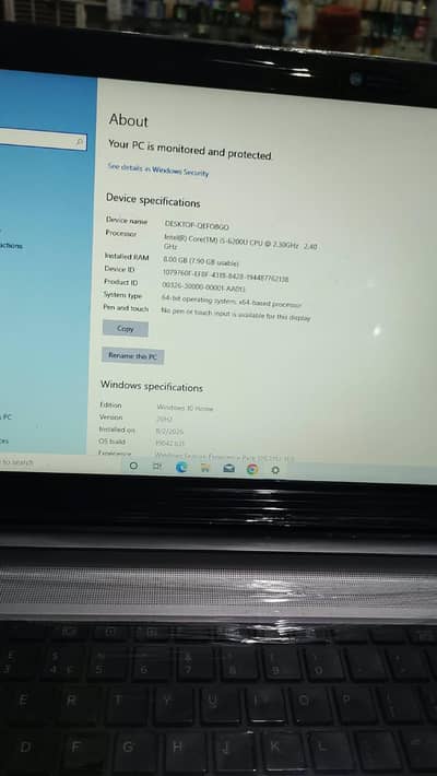 HP laptop i5 6th generation