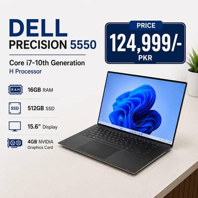 Dell Precision 5550 | 4GB NVIDIA Graphics Card