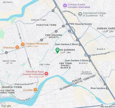 1 kanal comercial plot/house for sale Soan Avenue