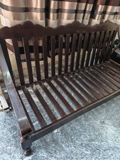 solid wood five seater sofa