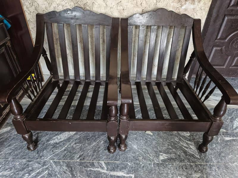 solid wood five seater sofa 1