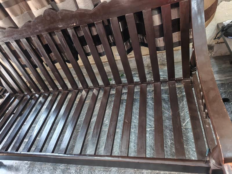solid wood five seater sofa 2