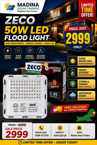 Zeco 50Watt led Flood light