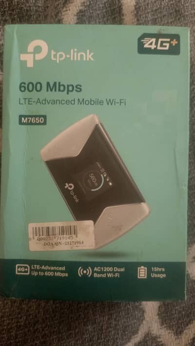 TP-Link M7650 4G+ LTE-Advanced Mobile Wi-Fi (MiFi Pocket Router)