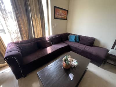 Six seater L shaped sofa