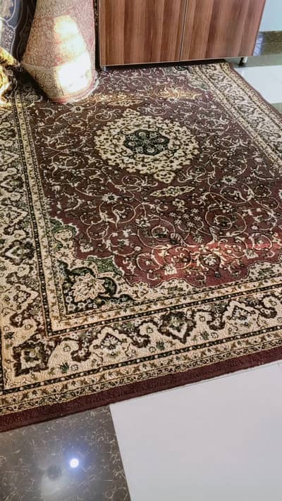 Beautiful Turkish Design Carpet / Rug - Light & Dark Brwon
