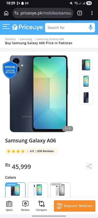 Samsung Mobile A06 6 128