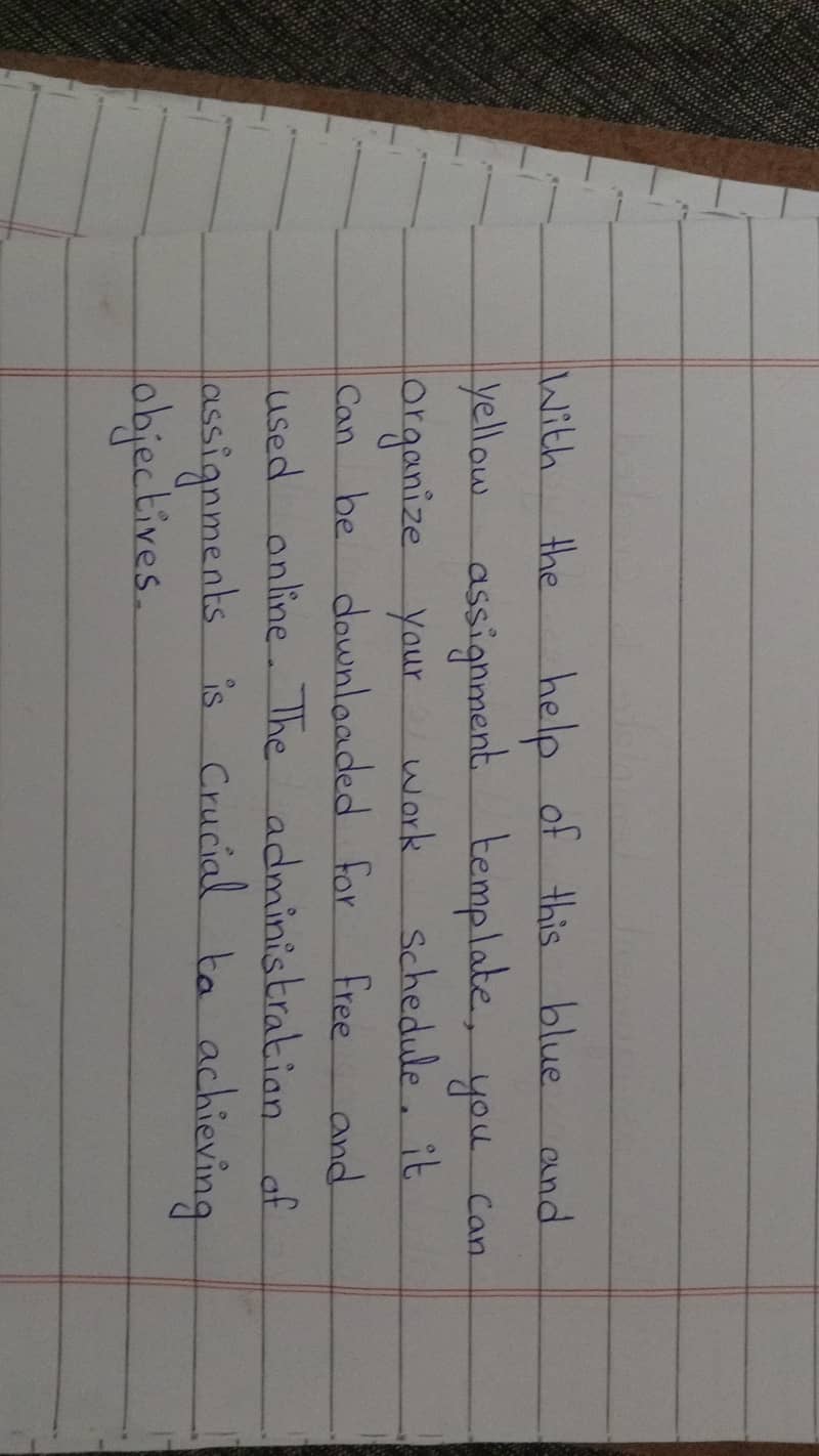 assignment work 1
