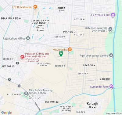 **1 Kanal Plot for Sale DHA Phase 7, Lahore**
