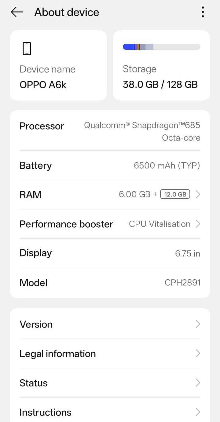 OPPO A6k 1