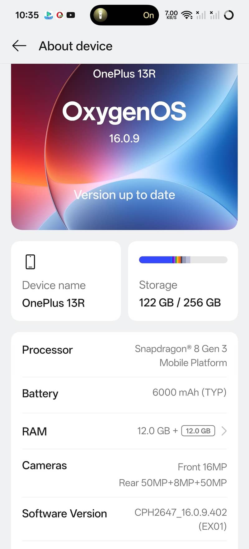One Plus 13R 7