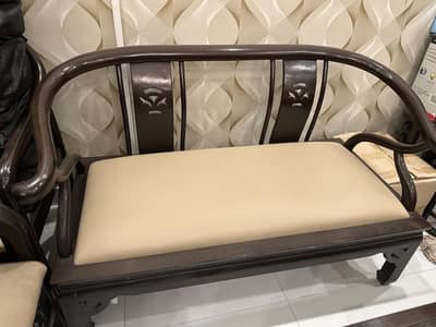 Solid Kikar Wood Sofa Set