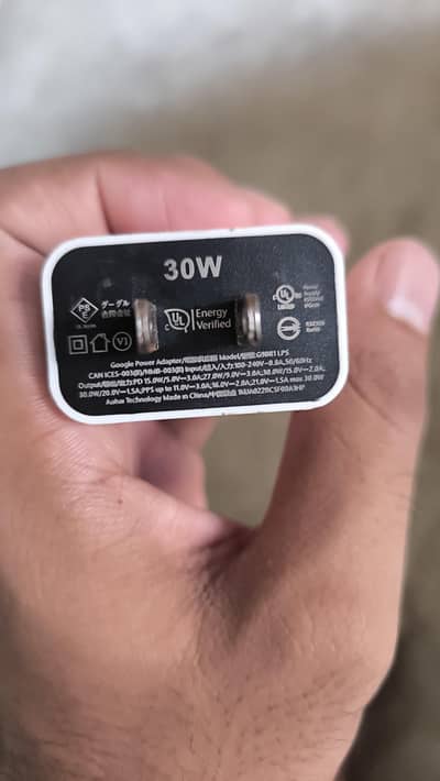original Google pixel charger 30 Watt with a type c Cable